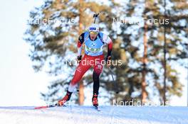 04.03.2022, Kontiolahti, Finland (FIN): Simon Eder (AUT) - IBU World Cup Biathlon, relay men, Kontiolahti (FIN). www.nordicfocus.com. © Manzoni/NordicFocus. Every downloaded picture is fee-liable.