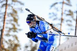 04.03.2022, Kontiolahti, Finland (FIN): Simon Desthieux (FRA) - IBU World Cup Biathlon, relay men, Kontiolahti (FIN). www.nordicfocus.com. © Manzoni/NordicFocus. Every downloaded picture is fee-liable.