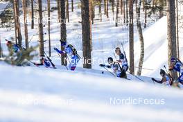 04.03.2022, Kontiolahti, Finland (FIN): Michal Sima (SVK), Paul Schommer (USA), Mikito Tachizaki (JPN), (l-r) - IBU World Cup Biathlon, relay men, Kontiolahti (FIN). www.nordicfocus.com. © Manzoni/NordicFocus. Every downloaded picture is fee-liable.