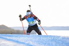 04.03.2022, Kontiolahti, Finland (FIN): Christian Gow (CAN) - IBU World Cup Biathlon, relay men, Kontiolahti (FIN). www.nordicfocus.com. © Manzoni/NordicFocus. Every downloaded picture is fee-liable.