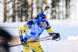 04.03.2022, Kontiolahti, Finland (FIN): Sebastian Samuelsson (SWE) - IBU World Cup Biathlon, relay men, Kontiolahti (FIN). www.nordicfocus.com. © Manzoni/NordicFocus. Every downloaded picture is fee-liable.