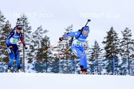 03.03.2022, Kontiolahti, Finland (FIN): Dorothea Wierer (ITA), Lena Haecki (SUI), (l-r) - IBU World Cup Biathlon, relay women, Kontiolahti (FIN). www.nordicfocus.com. © Manzoni/NordicFocus. Every downloaded picture is fee-liable.
