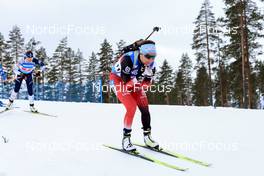 03.03.2022, Kontiolahti, Finland (FIN): Dunja Zdouc (AUT) - IBU World Cup Biathlon, relay women, Kontiolahti (FIN). www.nordicfocus.com. © Manzoni/NordicFocus. Every downloaded picture is fee-liable.