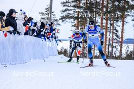 05.03.2022, Kontiolahti, Finland (FIN): Emilien Jacquelin (FRA), Tsukasa Kobonoki (JPN), (l-r) - IBU World Cup Biathlon, sprint men, Kontiolahti (FIN). www.nordicfocus.com. © Manzoni/NordicFocus. Every downloaded picture is fee-liable.