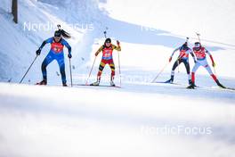 05.03.2022, Kontiolahti, Finland (FIN): Chloe Chevalier (FRA), Rieke De Maeyer (BEL), (l-r)  - IBU World Cup Biathlon, sprint women, Kontiolahti (FIN). www.nordicfocus.com. © Manzoni/NordicFocus. Every downloaded picture is fee-liable.