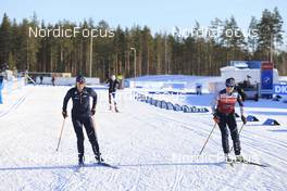01.03.2022, Kontiolahti, Finland (FIN): Clare Egan (USA), Joanne Reid (USA), (l-r) - IBU World Cup Biathlon, training, Kontiolahti (FIN). www.nordicfocus.com. © Manzoni/NordicFocus. Every downloaded picture is fee-liable.