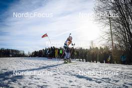 13.03.2022, Otepaeae, Estonia (EST): Suvi Minkkinen (FIN) - IBU World Cup Biathlon, single mixed relay, Estonia (EST). www.nordicfocus.com. © Manzoni/NordicFocus. Every downloaded picture is fee-liable.