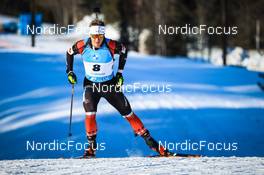 10.03.2022, Otepaeae, Estonia (EST): Scott Gow (CAN) - IBU World Cup Biathlon, sprint men, Estonia (EST). www.nordicfocus.com. © Manzoni/NordicFocus. Every downloaded picture is fee-liable.