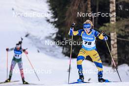 11.03.2022, Otepaeae, Estonia (EST): Mona Brorsson (SWE) - IBU World Cup Biathlon, sprint women, Estonia (EST). www.nordicfocus.com. © Manzoni/NordicFocus. Every downloaded picture is fee-liable.