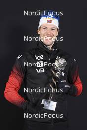 20.03.2022, Oslo, Norway (NOR): Sturla Holm Laegreid (NOR) - IBU World Cup Biathlon, cups, Oslo (NOR). www.nordicfocus.com. © Manzoni/NordicFocus. Every downloaded picture is fee-liable.