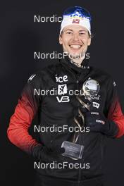 20.03.2022, Oslo, Norway (NOR): Sturla Holm Laegreid (NOR) - IBU World Cup Biathlon, cups, Oslo (NOR). www.nordicfocus.com. © Manzoni/NordicFocus. Every downloaded picture is fee-liable.