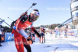 20.03.2022, Oslo, Norway (NOR): Simon Eder (AUT) - IBU World Cup Biathlon, mass men, Oslo (NOR). www.nordicfocus.com. © Manzoni/NordicFocus. Every downloaded picture is fee-liable.