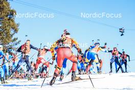 20.03.2022, Oslo, Norway (NOR): Florent Claude (BEL) - IBU World Cup Biathlon, mass men, Oslo (NOR). www.nordicfocus.com. © Manzoni/NordicFocus. Every downloaded picture is fee-liable.