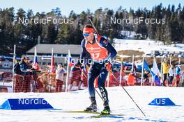 20.03.2022, Oslo, Norway (NOR): Philipp Nawrath (GER) - IBU World Cup Biathlon, mass men, Oslo (NOR). www.nordicfocus.com. © Manzoni/NordicFocus. Every downloaded picture is fee-liable.