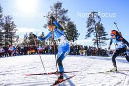20.03.2022, Oslo, Norway (NOR): Chloe Chevalier (FRA) - IBU World Cup Biathlon, mass women, Oslo (NOR). www.nordicfocus.com. © Manzoni/NordicFocus. Every downloaded picture is fee-liable.