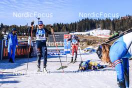 20.03.2022, Oslo, Norway (NOR): Franziska Preuss (GER), Lisa Theresa Hauser (AUT), (l-r) - IBU World Cup Biathlon, mass women, Oslo (NOR). www.nordicfocus.com. © Manzoni/NordicFocus. Every downloaded picture is fee-liable.