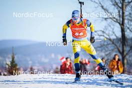 19.03.2022, Oslo, Norway (NOR): Jesper Nelin (SWE) - IBU World Cup Biathlon, pursuit men, Oslo (NOR). www.nordicfocus.com. © Manzoni/NordicFocus. Every downloaded picture is fee-liable.