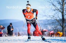 19.03.2022, Oslo, Norway (NOR): Vetle Sjaastad Christiansen (NOR) - IBU World Cup Biathlon, pursuit men, Oslo (NOR). www.nordicfocus.com. © Manzoni/NordicFocus. Every downloaded picture is fee-liable.