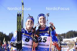 19.03.2022, Oslo, Norway (NOR): Paulina Fialkova (SVK), Ivona Fialkova (SVK), (l-r) - IBU World Cup Biathlon, pursuit women, Oslo (NOR). www.nordicfocus.com. © Manzoni/NordicFocus. Every downloaded picture is fee-liable.