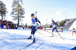 19.03.2022, Oslo, Norway (NOR): Clare Egan (USA), Joanne Reid (USA), (l-r) - IBU World Cup Biathlon, pursuit women, Oslo (NOR). www.nordicfocus.com. © Manzoni/NordicFocus. Every downloaded picture is fee-liable.