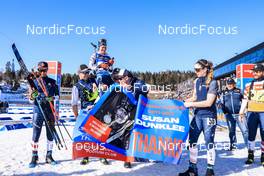 19.03.2022, Oslo, Norway (NOR): Clare Egan (USA), Deedra Irwin (USA), (l-r) - IBU World Cup Biathlon, pursuit women, Oslo (NOR). www.nordicfocus.com. © Manzoni/NordicFocus. Every downloaded picture is fee-liable.