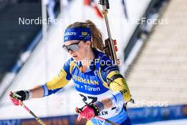 19.03.2022, Oslo, Norway (NOR): Mona Brorsson (SWE) - IBU World Cup Biathlon, pursuit women, Oslo (NOR). www.nordicfocus.com. © Manzoni/NordicFocus. Every downloaded picture is fee-liable.