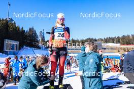 19.03.2022, Oslo, Norway (NOR): Ingrid Landmark Tandrevold (NOR) - IBU World Cup Biathlon, pursuit women, Oslo (NOR). www.nordicfocus.com. © Manzoni/NordicFocus. Every downloaded picture is fee-liable.