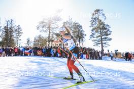 19.03.2022, Oslo, Norway (NOR): Karoline Erdal (NOR) - IBU World Cup Biathlon, pursuit women, Oslo (NOR). www.nordicfocus.com. © Manzoni/NordicFocus. Every downloaded picture is fee-liable.