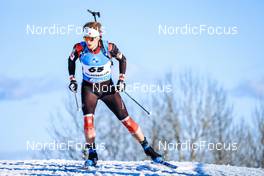 18.03.2022, Oslo, Norway (NOR): Jules Burnotte (CAN) - IBU World Cup Biathlon, sprint men, Oslo (NOR). www.nordicfocus.com. © Manzoni/NordicFocus. Every downloaded picture is fee-liable.