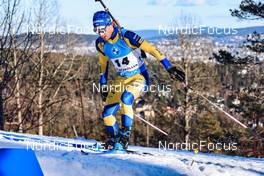 18.03.2022, Oslo, Norway (NOR): Jesper Nelin (SWE) - IBU World Cup Biathlon, sprint men, Oslo (NOR). www.nordicfocus.com. © Manzoni/NordicFocus. Every downloaded picture is fee-liable.