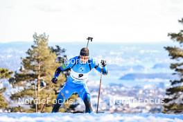 18.03.2022, Oslo, Norway (NOR): Emilien Jacquelin (FRA) - IBU World Cup Biathlon, sprint men, Oslo (NOR). www.nordicfocus.com. © Manzoni/NordicFocus. Every downloaded picture is fee-liable.