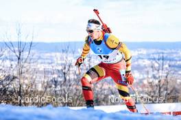 18.03.2022, Oslo, Norway (NOR): Florent Claude (BEL) - IBU World Cup Biathlon, sprint men, Oslo (NOR). www.nordicfocus.com. © Manzoni/NordicFocus. Every downloaded picture is fee-liable.