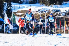 18.03.2022, Oslo, Norway (NOR): Benedikt Doll (GER), Erik Lesser (GER), (l-r) - IBU World Cup Biathlon, sprint men, Oslo (NOR). www.nordicfocus.com. © Manzoni/NordicFocus. Every downloaded picture is fee-liable.