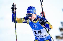 18.03.2022, Oslo, Norway (NOR): Jesper Nelin (SWE) - IBU World Cup Biathlon, sprint men, Oslo (NOR). www.nordicfocus.com. © Manzoni/NordicFocus. Every downloaded picture is fee-liable.