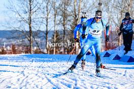 18.03.2022, Oslo, Norway (NOR): Antonin Guigonnat (FRA) - IBU World Cup Biathlon, sprint men, Oslo (NOR). www.nordicfocus.com. © Manzoni/NordicFocus. Every downloaded picture is fee-liable.