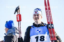 18.03.2022, Oslo, Norway (NOR): Sturla Holm Laegreid (NOR) - IBU World Cup Biathlon, sprint men, Oslo (NOR). www.nordicfocus.com. © Manzoni/NordicFocus. Every downloaded picture is fee-liable.