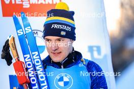 18.03.2022, Oslo, Norway (NOR): Sebastian Samuelsson (SWE) - IBU World Cup Biathlon, sprint men, Oslo (NOR). www.nordicfocus.com. © Manzoni/NordicFocus. Every downloaded picture is fee-liable.