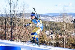 18.03.2022, Oslo, Norway (NOR): Oskar Brandt (SWE) - IBU World Cup Biathlon, sprint men, Oslo (NOR). www.nordicfocus.com. © Manzoni/NordicFocus. Every downloaded picture is fee-liable.