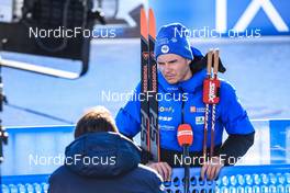 18.03.2022, Oslo, Norway (NOR): Emilien Jacquelin (FRA) - IBU World Cup Biathlon, sprint men, Oslo (NOR). www.nordicfocus.com. © Manzoni/NordicFocus. Every downloaded picture is fee-liable.
