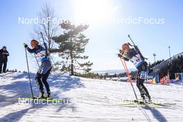 18.03.2022, Oslo, Norway (NOR): Denise Herrmann (GER), Janina Hettich (GER), (l-r) - IBU World Cup Biathlon, sprint women, Oslo (NOR). www.nordicfocus.com. © Manzoni/NordicFocus. Every downloaded picture is fee-liable.