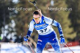 18.03.2022, Oslo, Norway (NOR): Nastassia Kinnunen (FIN) - IBU World Cup Biathlon, sprint women, Oslo (NOR). www.nordicfocus.com. © Manzoni/NordicFocus. Every downloaded picture is fee-liable.