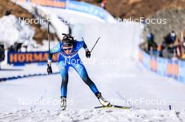 18.03.2022, Oslo, Norway (NOR): Paula Botet (FRA) - IBU World Cup Biathlon, sprint women, Oslo (NOR). www.nordicfocus.com. © Manzoni/NordicFocus. Every downloaded picture is fee-liable.