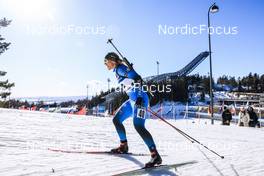 18.03.2022, Oslo, Norway (NOR): Anais Bescond (FRA) - IBU World Cup Biathlon, sprint women, Oslo (NOR). www.nordicfocus.com. © Manzoni/NordicFocus. Every downloaded picture is fee-liable.