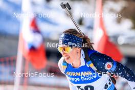 18.03.2022, Oslo, Norway (NOR): Susan Dunklee (USA) - IBU World Cup Biathlon, sprint women, Oslo (NOR). www.nordicfocus.com. © Manzoni/NordicFocus. Every downloaded picture is fee-liable.