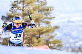 18.03.2022, Oslo, Norway (NOR): Johanna Talihaerm (EST) - IBU World Cup Biathlon, sprint women, Oslo (NOR). www.nordicfocus.com. © Manzoni/NordicFocus. Every downloaded picture is fee-liable.