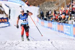 18.03.2022, Oslo, Norway (NOR): Karoline Erdal (NOR) - IBU World Cup Biathlon, sprint women, Oslo (NOR). www.nordicfocus.com. © Manzoni/NordicFocus. Every downloaded picture is fee-liable.