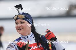 17.03.2022, Oslo, Norway (NOR): Joanne Reid (USA) - IBU World Cup Biathlon, training, Oslo (NOR). www.nordicfocus.com. © Manzoni/NordicFocus. Every downloaded picture is fee-liable.
