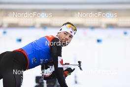 16.03.2022, Oslo, Norway (NOR): Christian Gow (CAN) - IBU World Cup Biathlon, training, Oslo (NOR). www.nordicfocus.com. © Manzoni/NordicFocus. Every downloaded picture is fee-liable.