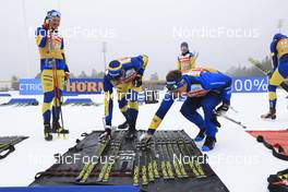 16.03.2022, Oslo, Norway (NOR): Event Feature: Swedish Technicians at work - IBU World Cup Biathlon, training, Oslo (NOR). www.nordicfocus.com. © Manzoni/NordicFocus. Every downloaded picture is fee-liable.