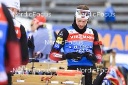 16.03.2022, Oslo, Norway (NOR): Sturla Holm Laegreid (NOR) - IBU World Cup Biathlon, training, Oslo (NOR). www.nordicfocus.com. © Manzoni/NordicFocus. Every downloaded picture is fee-liable.